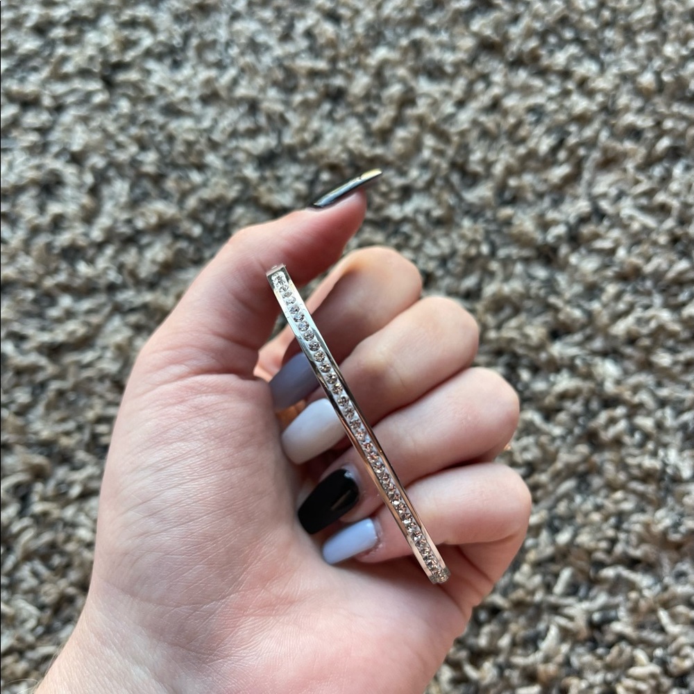Crystal Hinged bangle